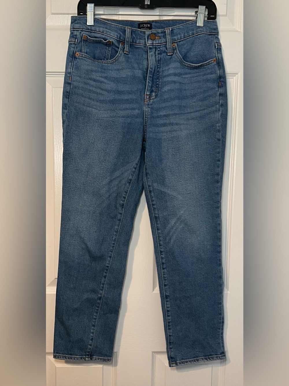 J. Crew Women's Essentials Straight-Leg Jeans in Medium Indigo Size 29 EUC